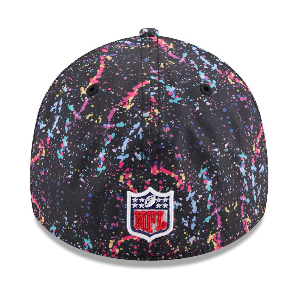 Miami Dolphins New Era 2025 NFL Crucial Catch 39THIRTY Flex Hat Black