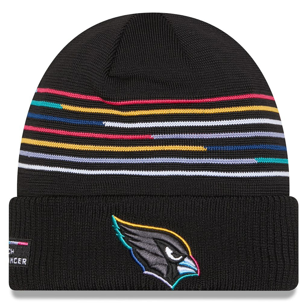 Arizona Cardinals New Era 2025 NFL Crucial Catch Cuffed Knit Hat Black