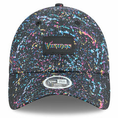 Minnesota Vikings New Era Women's 2025 NFL Crucial Catch Pony Tail Adjustable Hat Black