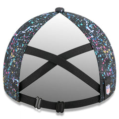 Atlanta Falcons New Era Women's 2025 NFL Crucial Catch Pony Tail Adjustable Hat Black