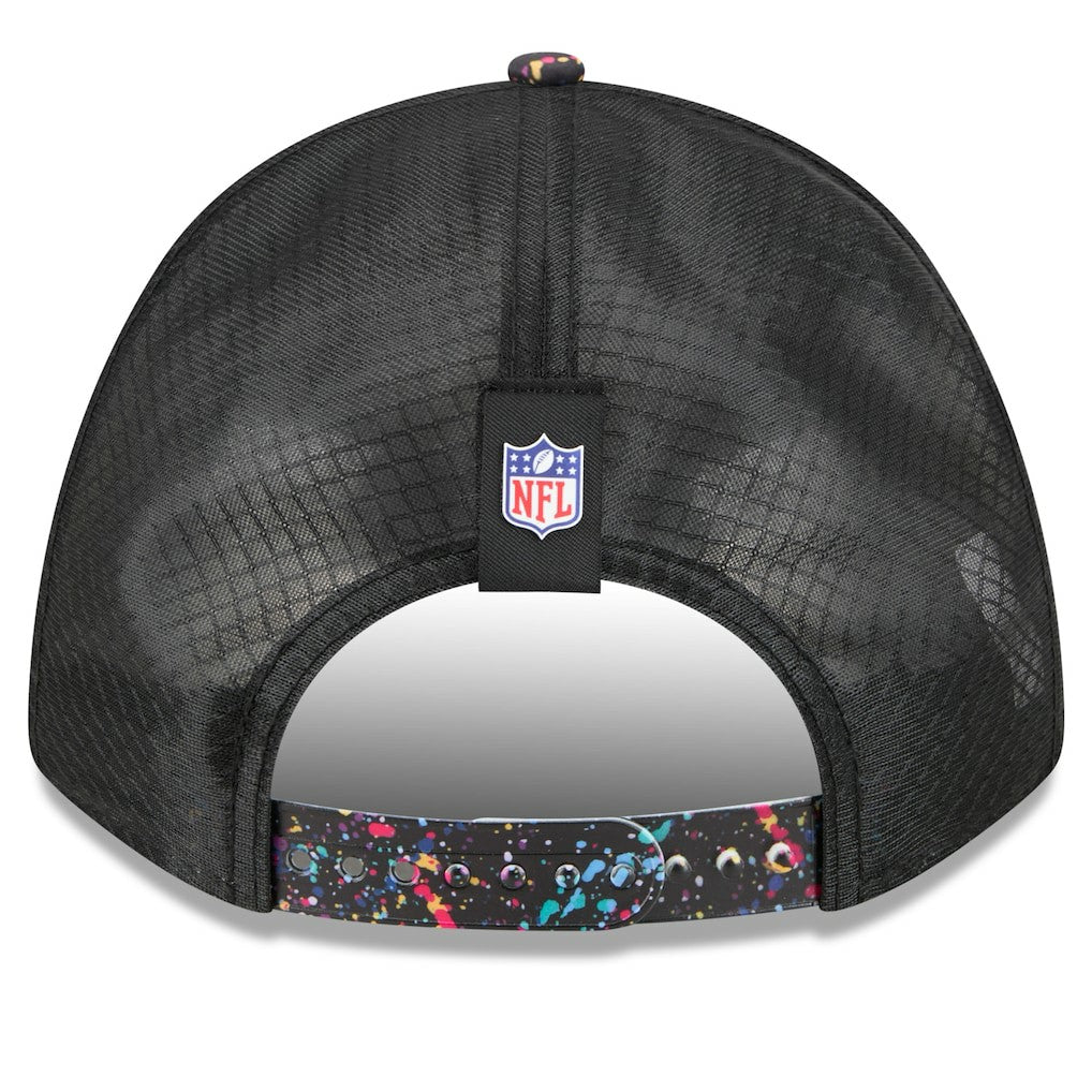 Miami Dolphins New Era Youth 2025 NFL Crucial Catch 9FORTY Adjustable Hat Black