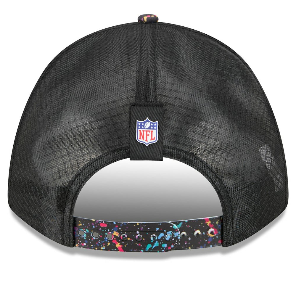 Miami Dolphins New Era Youth 2025 NFL Crucial Catch 9FORTY Adjustable Hat Black