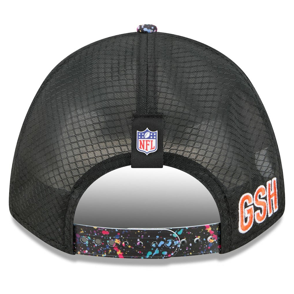 Chicago Bears New Era Youth 2025 NFL Crucial Catch 9FORTY Adjustable Hat Black