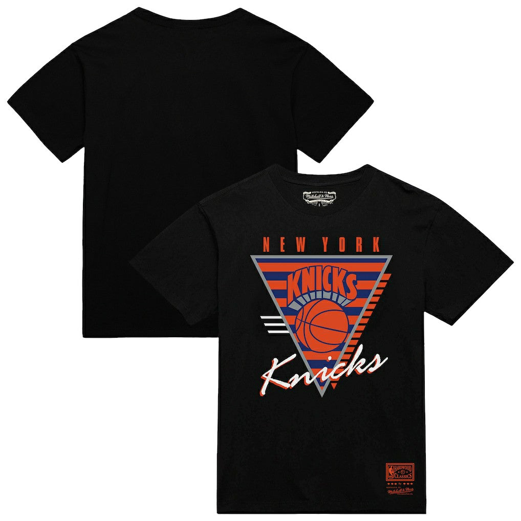 New York Knicks Worldwide Collection Tri-Logo T-Shirt Black | Mitchell & Ness for sale