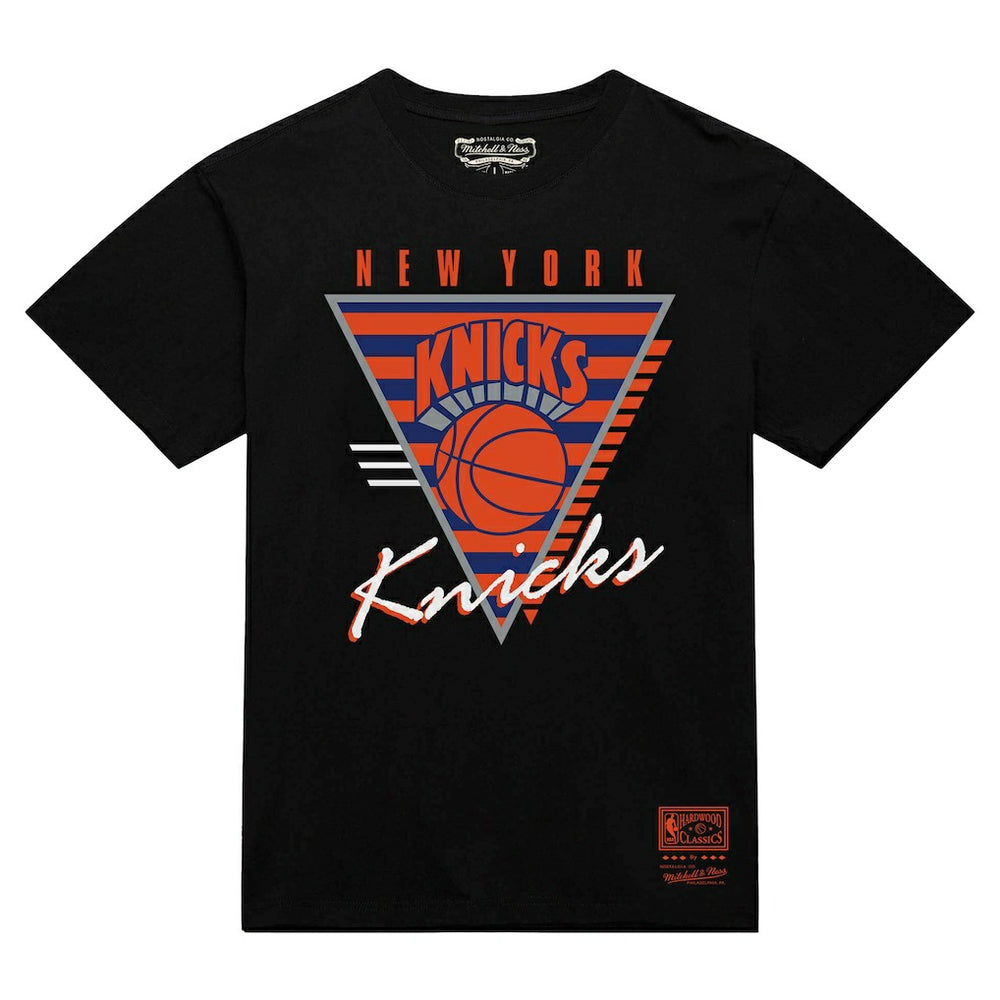 New York Knicks Worldwide Collection Tri-Logo T-Shirt Black | Mitchell & Ness for sale