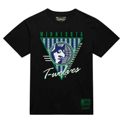 Minnesota Timberwolves Worldwide Collection Tri-Logo T-Shirt Black | Mitchell & Ness for sale
