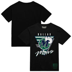 Dallas Mavericks Worldwide Collection Tri-Logo T-Shirt for sale Black | Mitchell & Ness Near Me