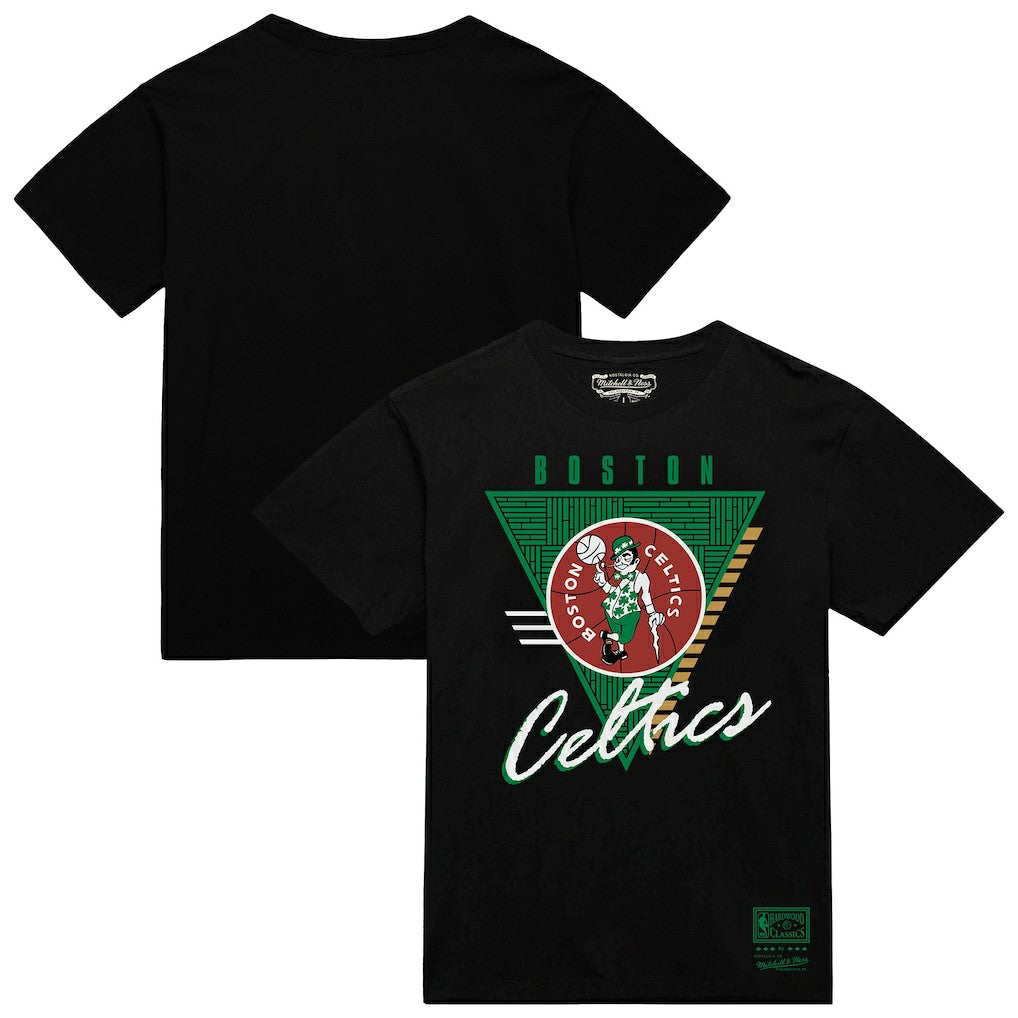 Boston Celtics Worldwide Collection Tri-Logo T-Shirt Black | Mitchell & Ness Lifestyle