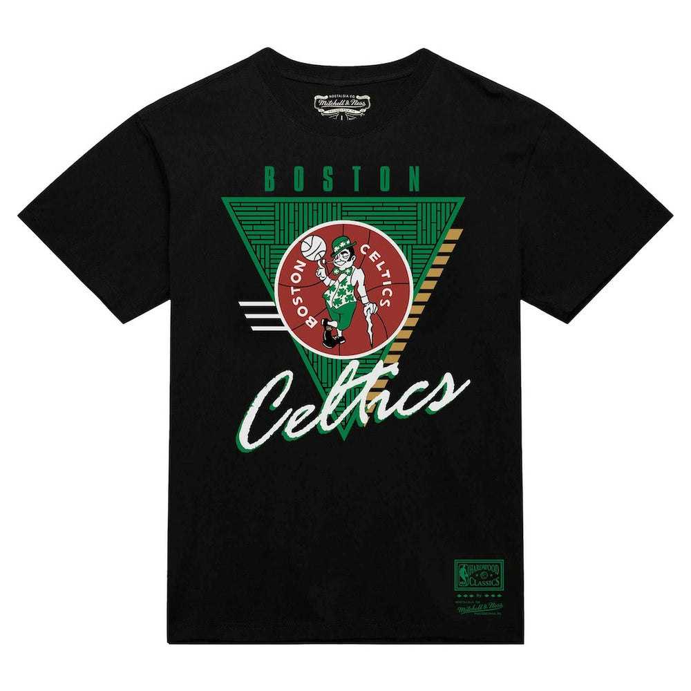 Boston Celtics Worldwide Collection Tri-Logo T-Shirt Black | Mitchell & Ness Lifestyle