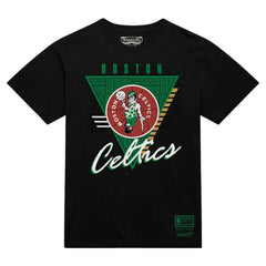 Boston Celtics Worldwide Collection Tri-Logo T-Shirt Black | Mitchell & Ness Lifestyle