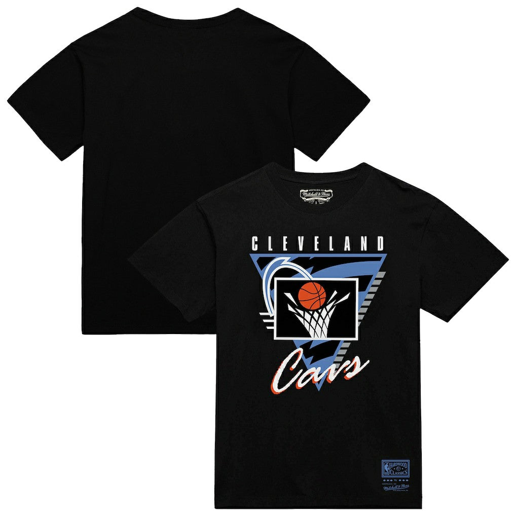 Cleveland Cavaliers Worldwide Collection Tri-Logo T-Shirt for sale Black | Mitchell & Ness US