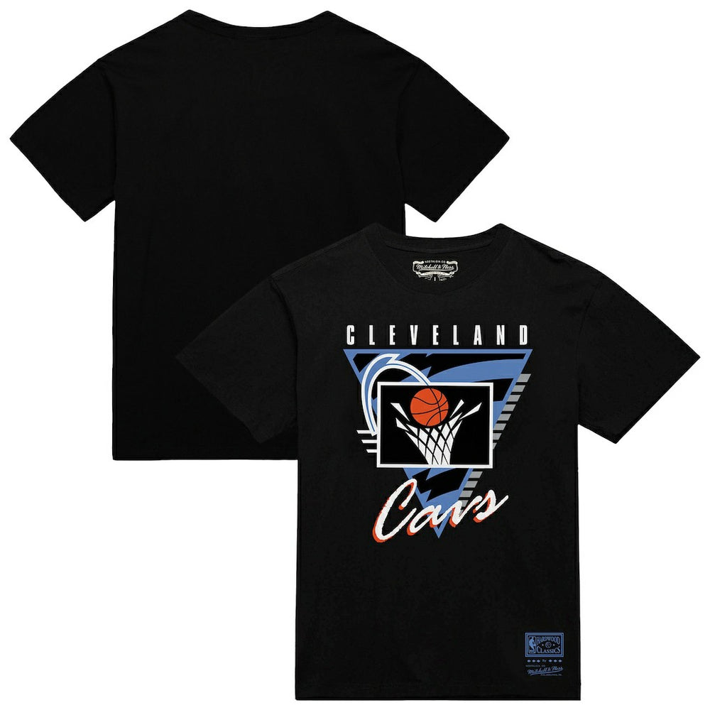 Cleveland Cavaliers Worldwide Collection Tri-Logo T-Shirt for sale Black | Mitchell & Ness US