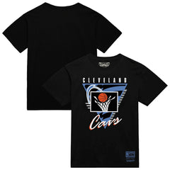 Cleveland Cavaliers Worldwide Collection Tri-Logo T-Shirt for sale Black | Mitchell & Ness US