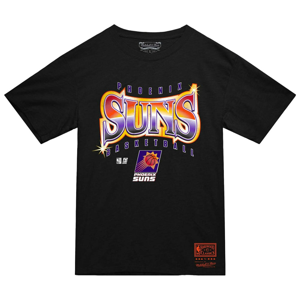 Phoenix Suns Worldwide Collection Glow Up T-Shirt Black | Mitchell & Ness for sale