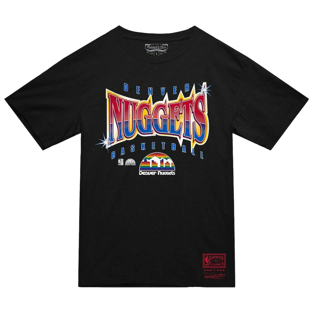 Denver Nuggets Worldwide Collection Glow Up T-Shirt for sale Black | Mitchell & Ness for sale