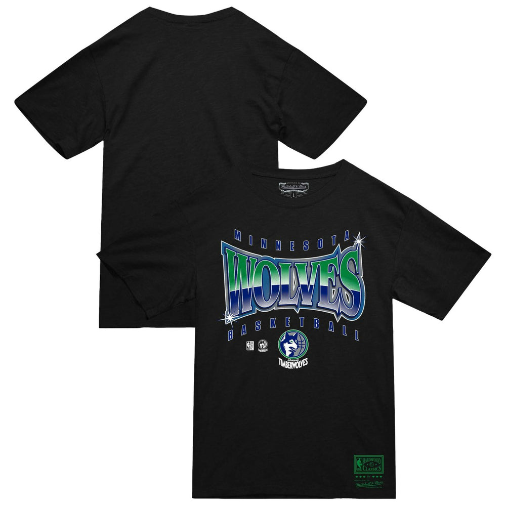 Minnesota Timberwolves Worldwide Collection Glow Up T-Shirt Black | Mitchell & Ness online