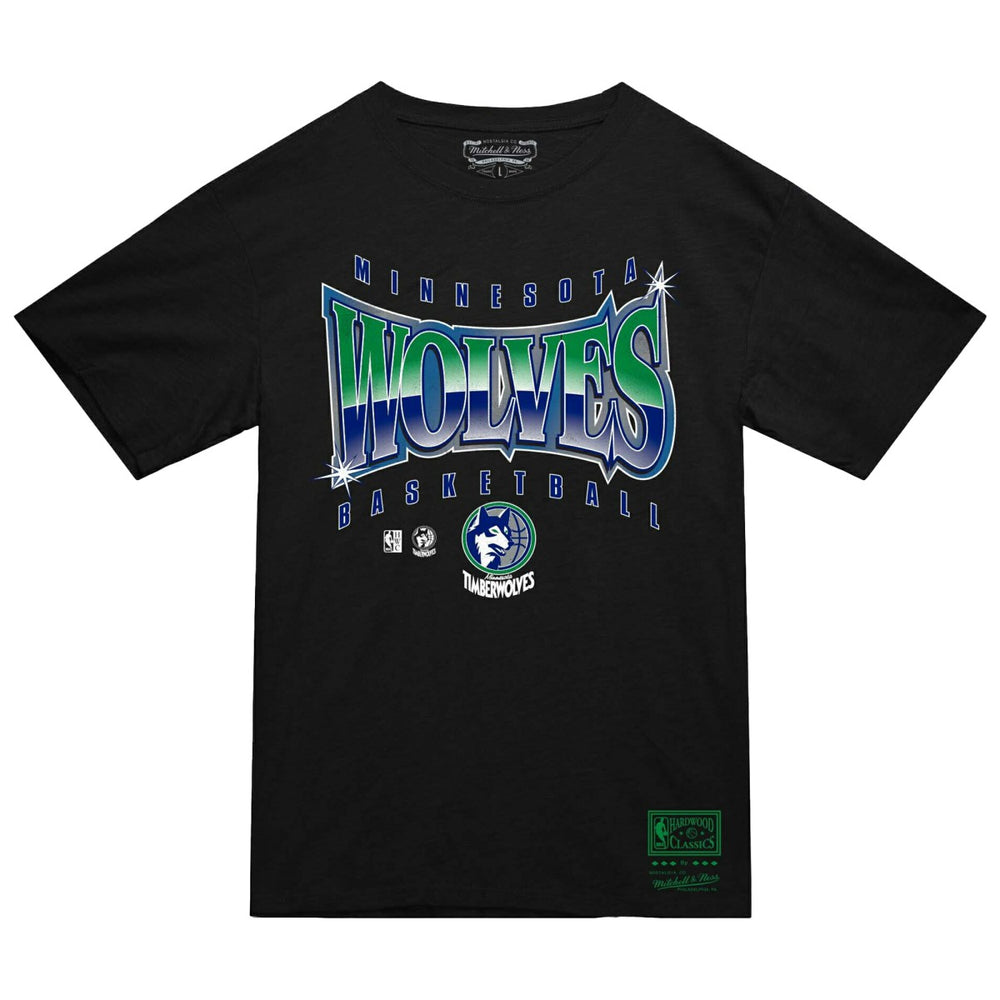 Minnesota Timberwolves Worldwide Collection Glow Up T-Shirt Black | Mitchell & Ness online