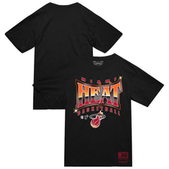 Miami Heat Worldwide Collection Glow Up T-Shirt Black | Mitchell & Ness discount