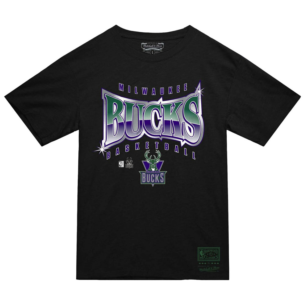 Milwaukee Bucks Worldwide Collection Glow Up T-Shirt Black | Mitchell & Ness Lifestyle