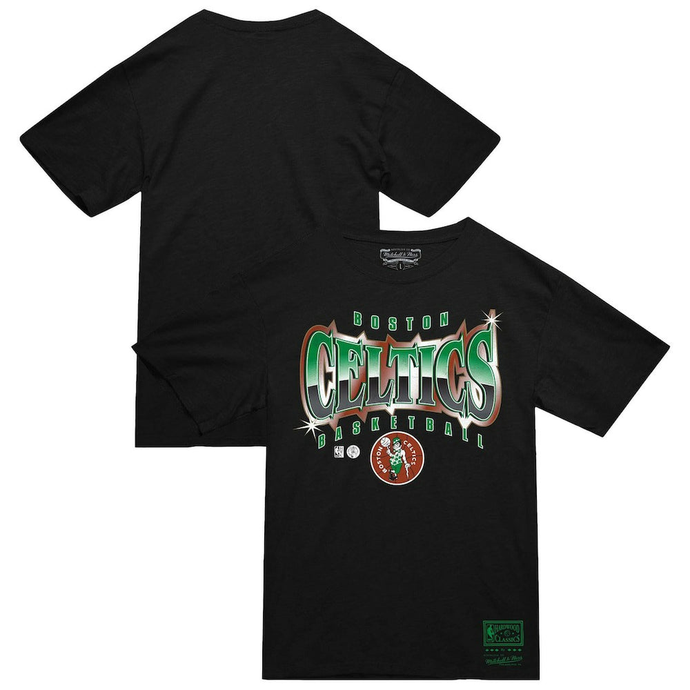 Boston Celtics Worldwide Collection Glow Up T-Shirt Black | Mitchell & Ness online