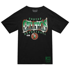 Boston Celtics Worldwide Collection Glow Up T-Shirt Black | Mitchell & Ness online