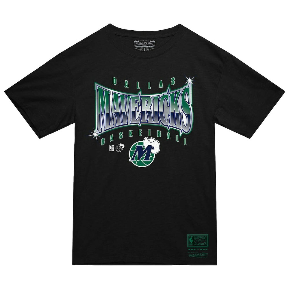 Dallas Mavericks Worldwide Collection Glow Up T-Shirt for sale Black | Mitchell & Ness