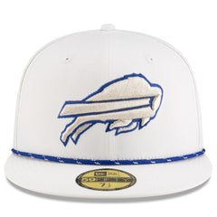 Buffalo Bills New Era 2025 Rivalries Collection Sideline Rope 59FIFTY Fitted Hat White
