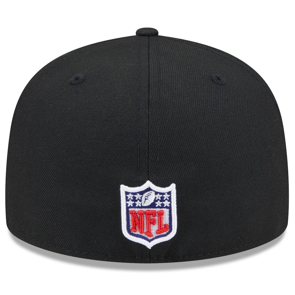 San Francisco 49ers New Era 2025 Rivalries Collection Sideline Rope 59FIFTY Fitted Hat Black