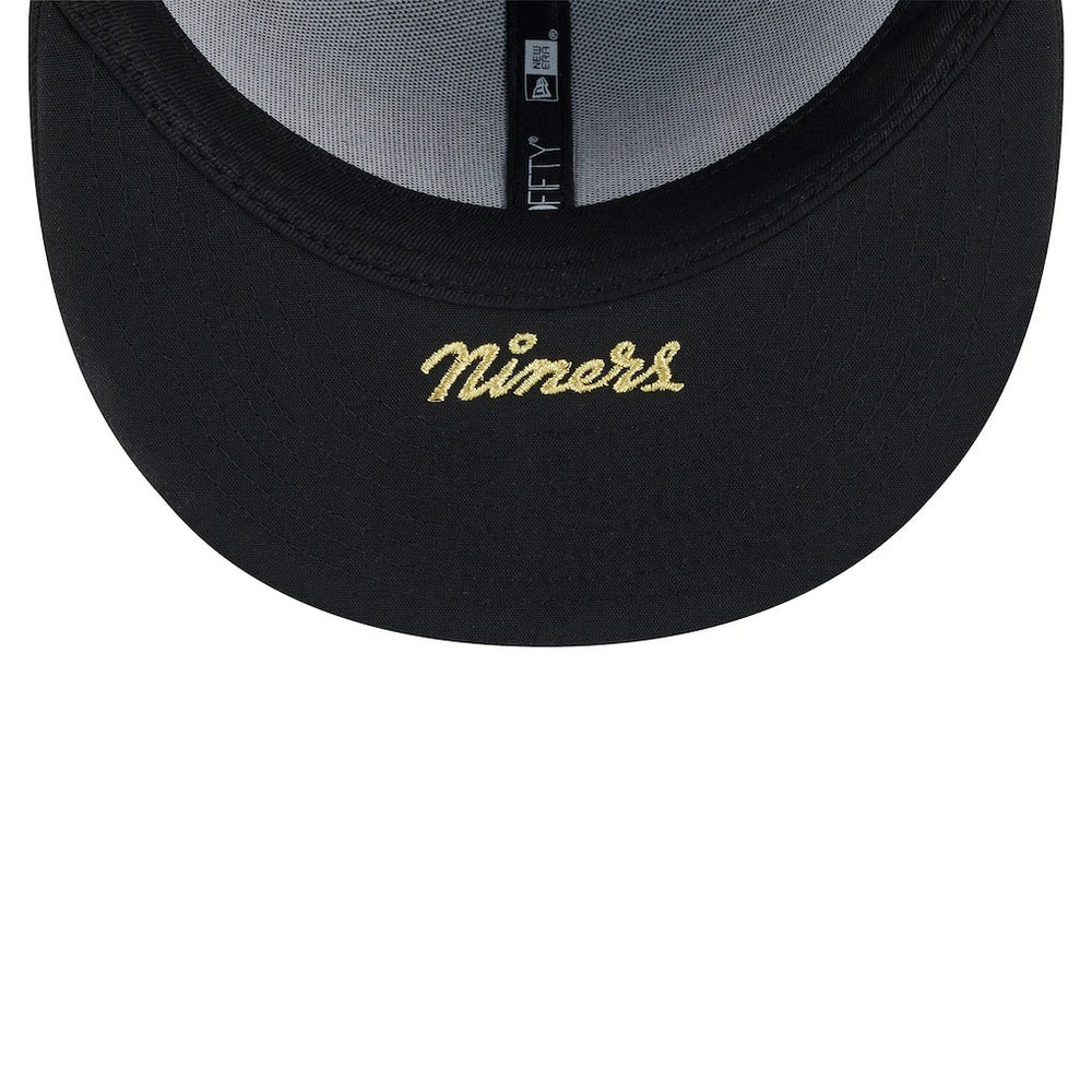 San Francisco 49ers New Era 2025 Rivalries Collection Sideline Rope 59FIFTY Fitted Hat Black