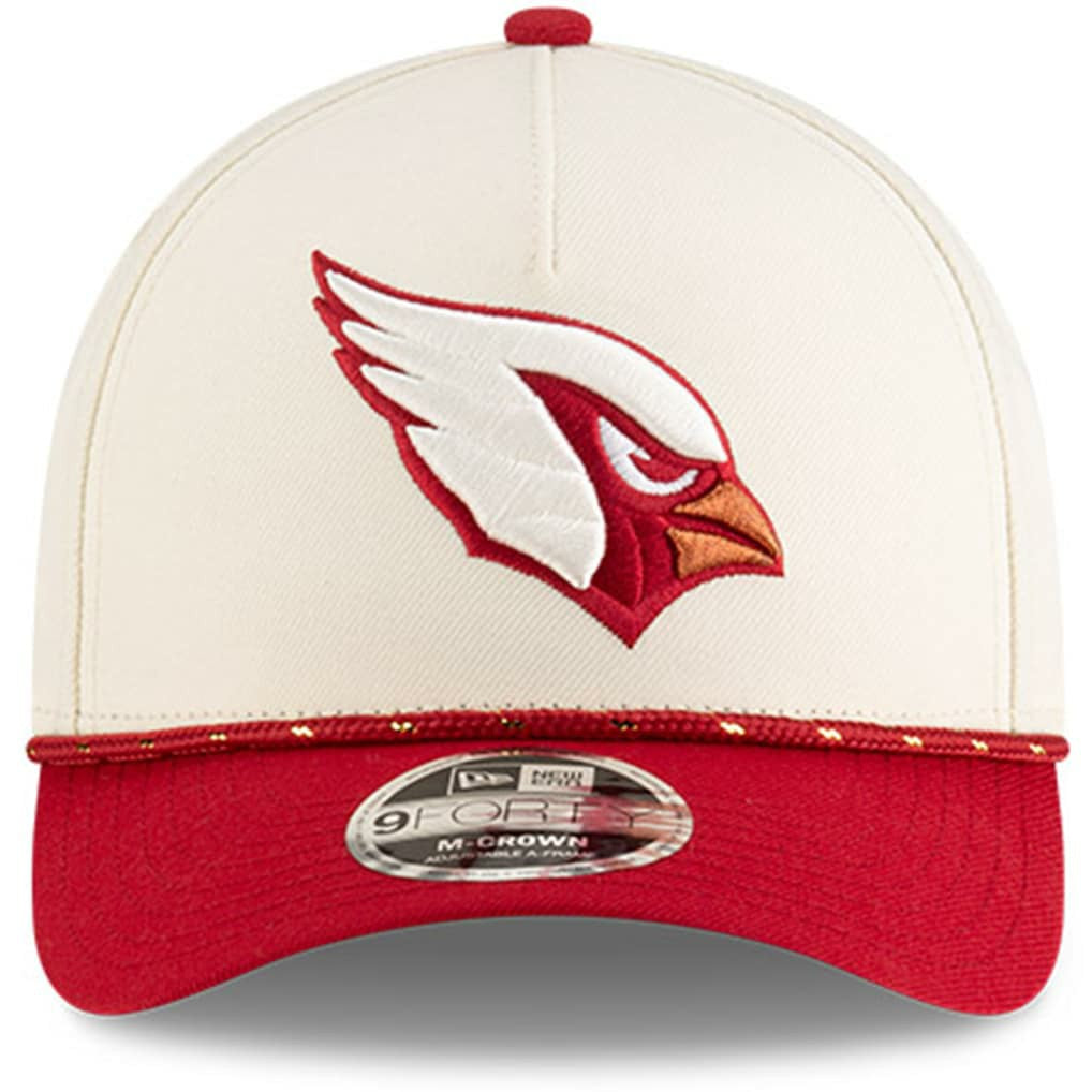 Arizona Cardinals New Era Youth 2025 Rivalries Collection 9FORTY A-Frame Adjustable Hat Natural