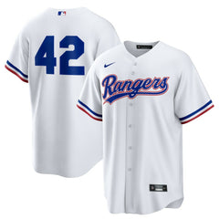 Texas Rangers Nike Home  2025 Jackie Robinson Day Replica Jersey - White - Nike Sale
