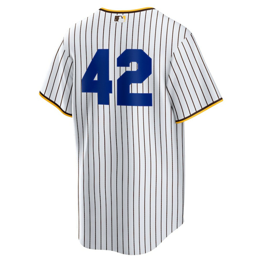 San Diego Padres Nike Home  2025 Jackie Robinson Day Replica Jersey - White - Nike Online