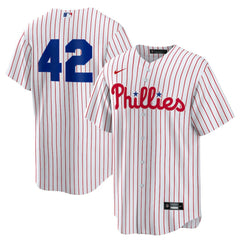 Philadelphia Phillies Nike Home  2025 Jackie Robinson Day Replica Jersey - White - Nike Online