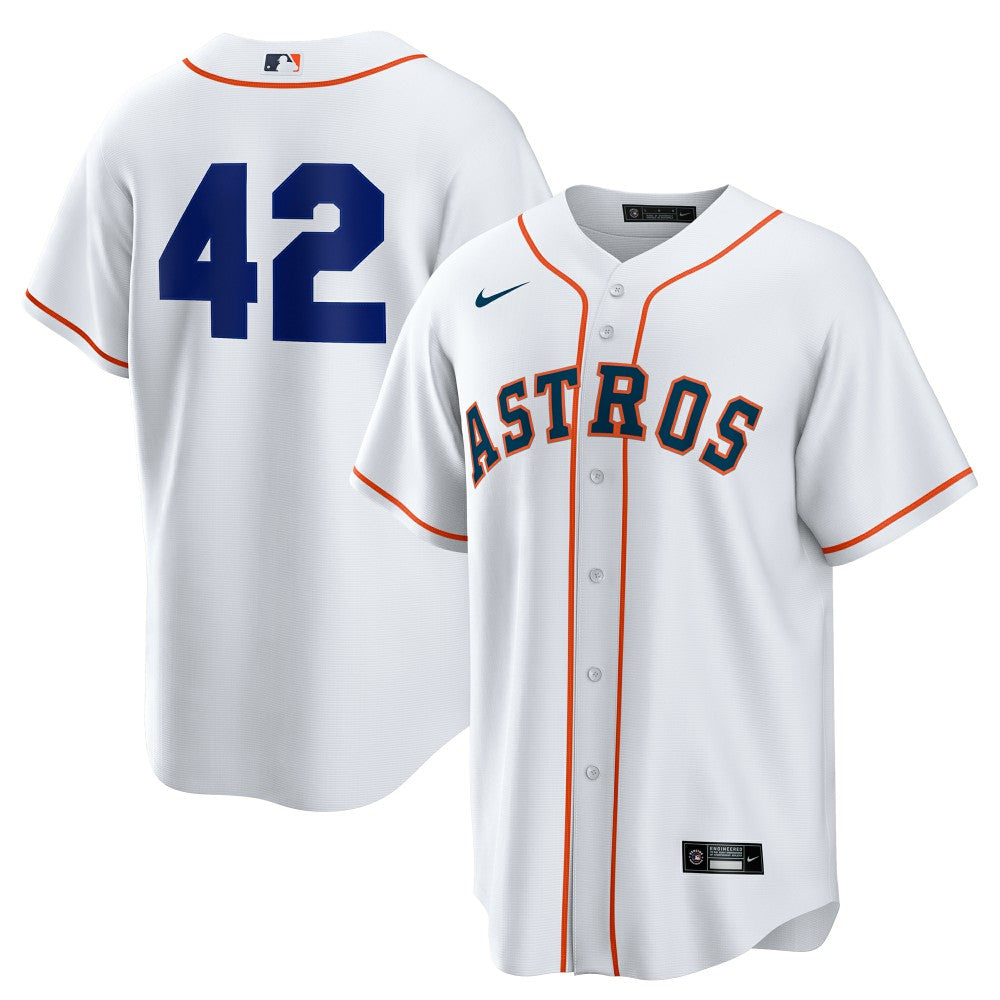 Houston Astros Nike Home  2025 Jackie Robinson Day Replica Jersey - White - Nike Sale