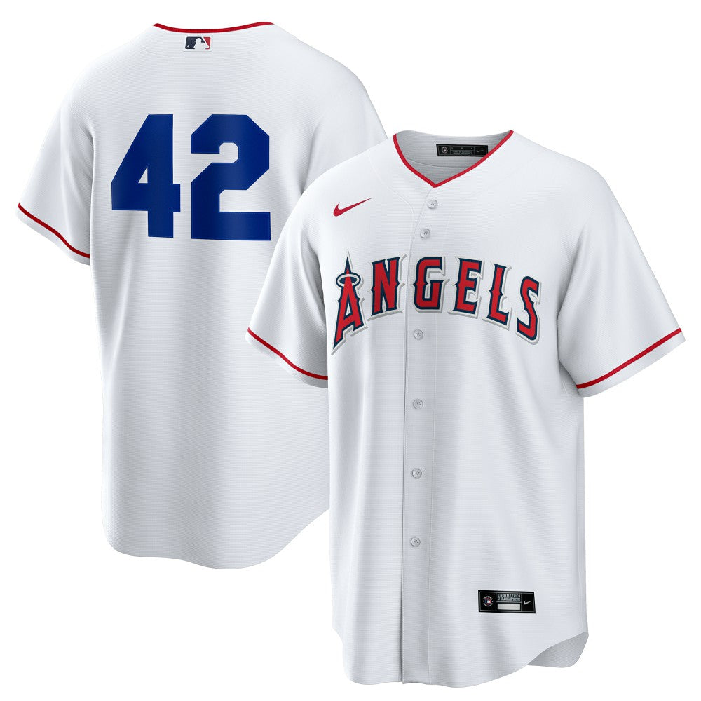 Los Angeles Angels Nike Home  2025 Jackie Robinson Day Replica Jersey - White - Nike Lifestyle