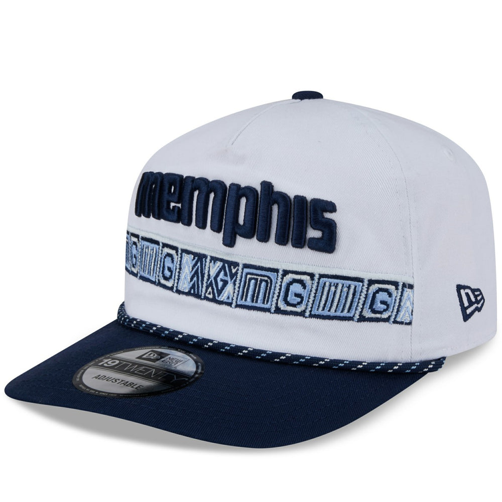 Memphis Grizzlies 2025/26 City Edition 19TWENTY Adjustable Hat White/Navy | New Era
