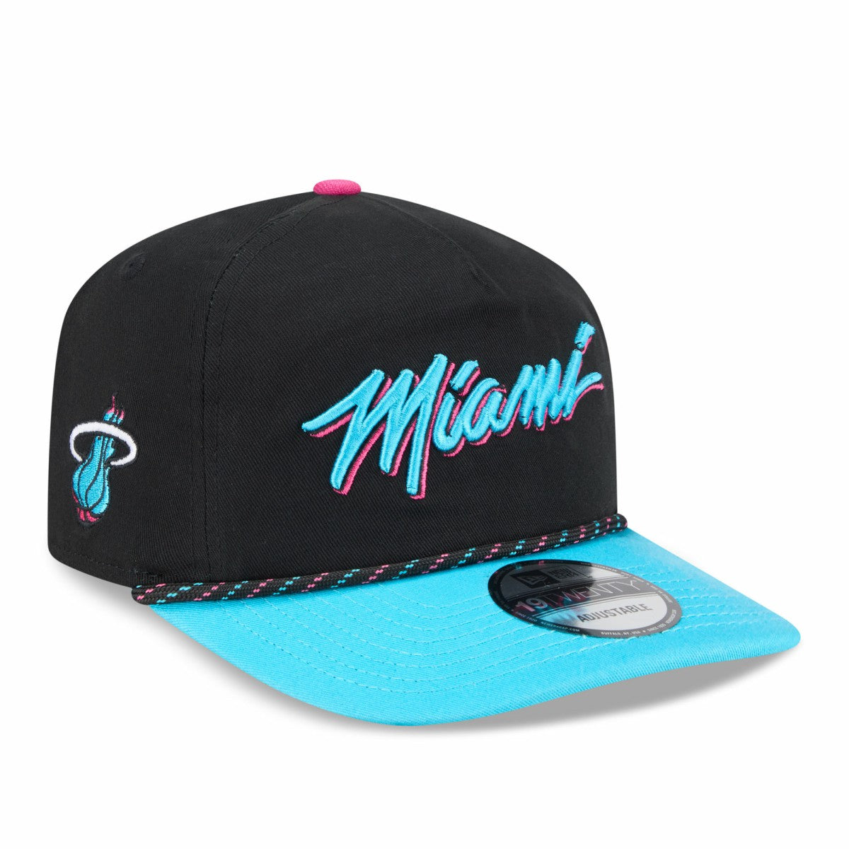 Miami Heat 2025/26 City Edition 19TWENTY Adjustable Hat Black/Turquoise | New Era Lifestyle