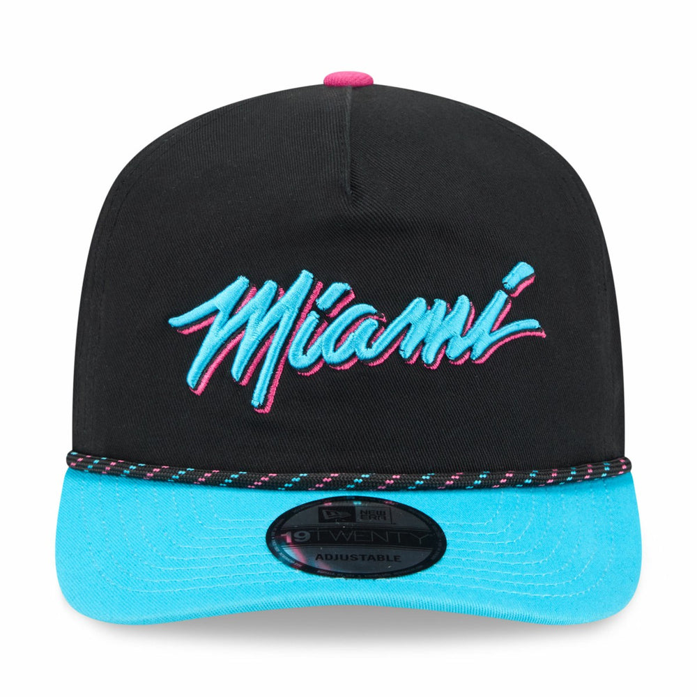 Miami Heat 2025/26 City Edition 19TWENTY Adjustable Hat Black/Turquoise | New Era Lifestyle