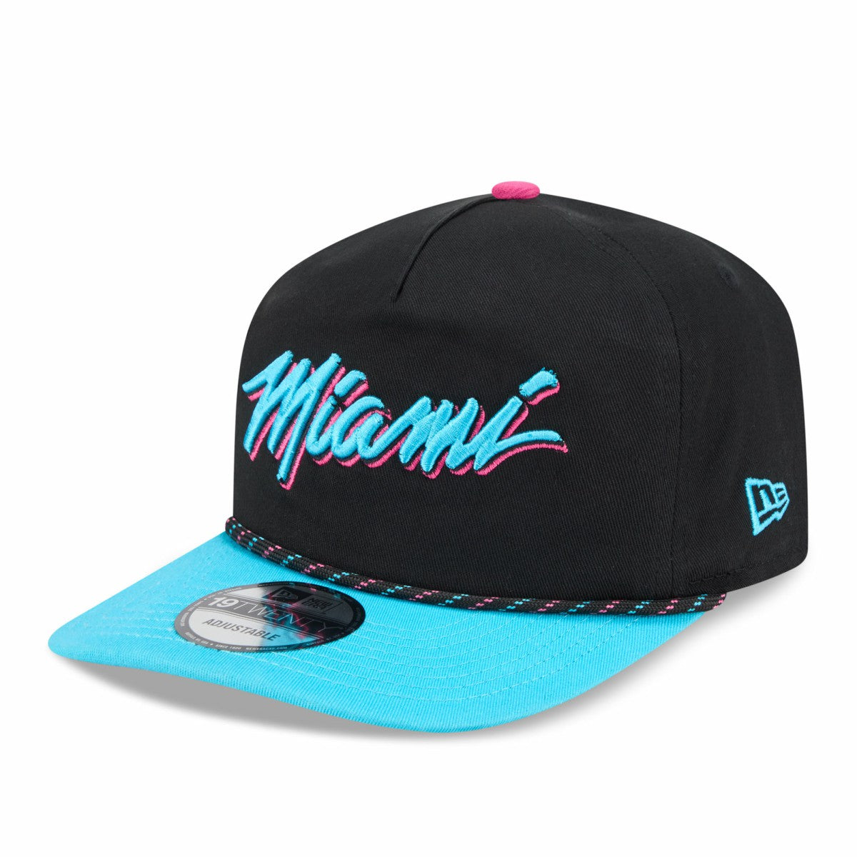 Miami Heat 2025/26 City Edition 19TWENTY Adjustable Hat Black/Turquoise | New Era Lifestyle