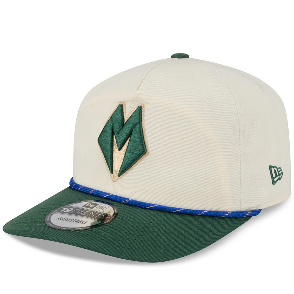 Milwaukee Bucks 2025/26 City Edition 19TWENTY Adjustable Hat Cream/Hunter Green | New Era US