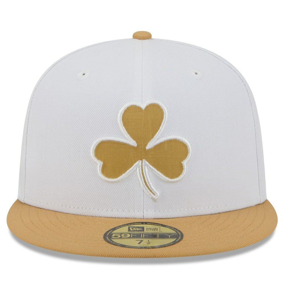 Boston Celtics 2025/26 City Edition 59FIFTY Fitted Hat White/Gold | New Era for sale