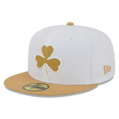Boston Celtics 2025/26 City Edition 59FIFTY Fitted Hat White/Gold | New Era for sale