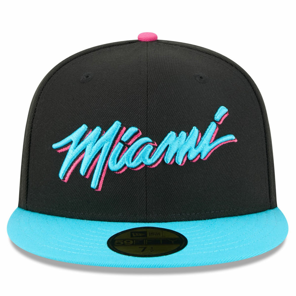 Miami Heat 2025/26 City Edition 59FIFTY Fitted Hat Black/Turquoise | New Era online