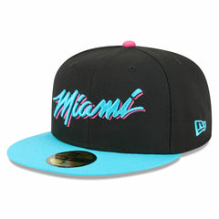 Miami Heat 2025/26 City Edition 59FIFTY Fitted Hat Black/Turquoise | New Era online