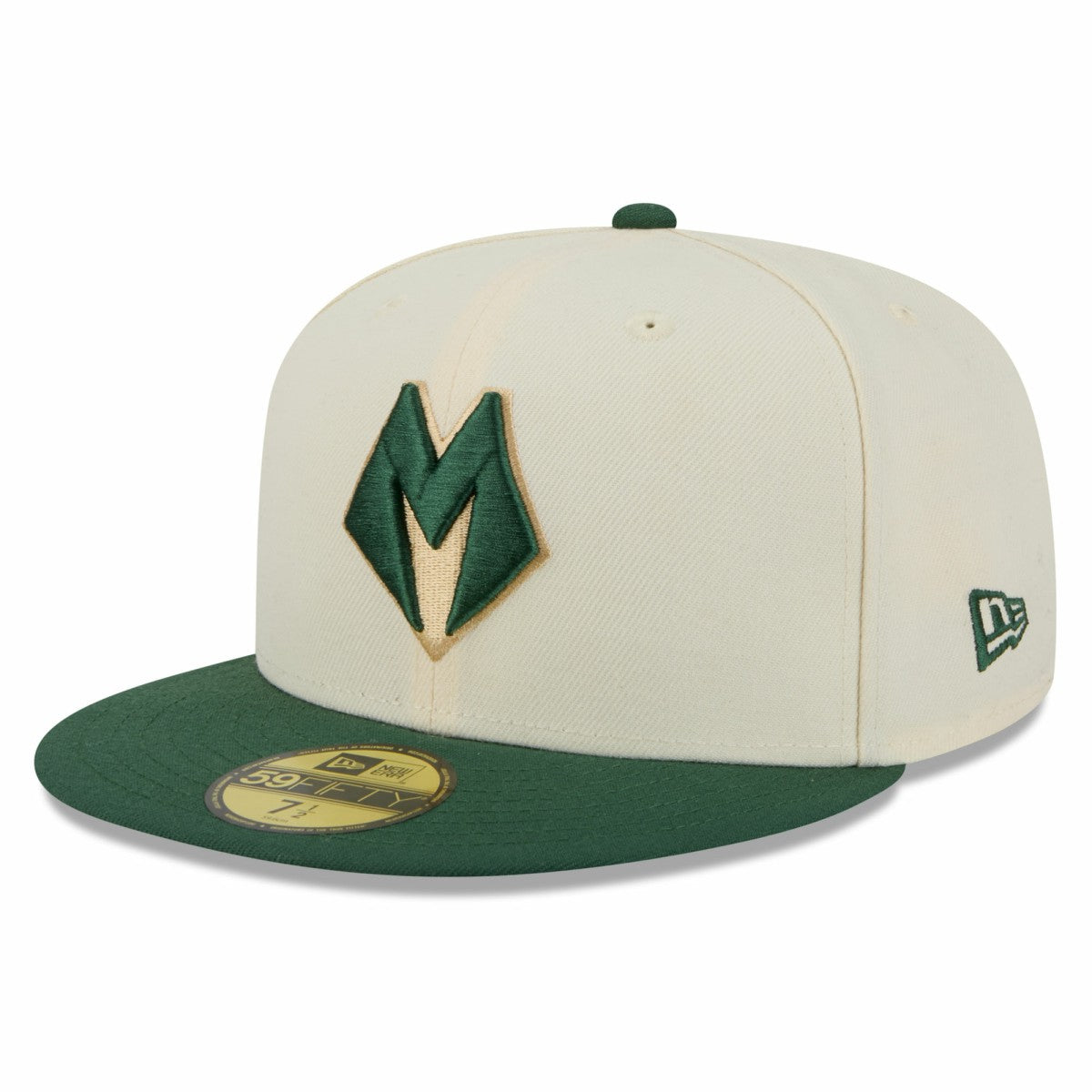 Milwaukee Bucks 2025/26 City Edition 59FIFTY Fitted Hat Cream/Hunter Green | New Era outlet