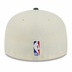 Milwaukee Bucks 2025/26 City Edition 59FIFTY Fitted Hat Cream/Hunter Green | New Era outlet
