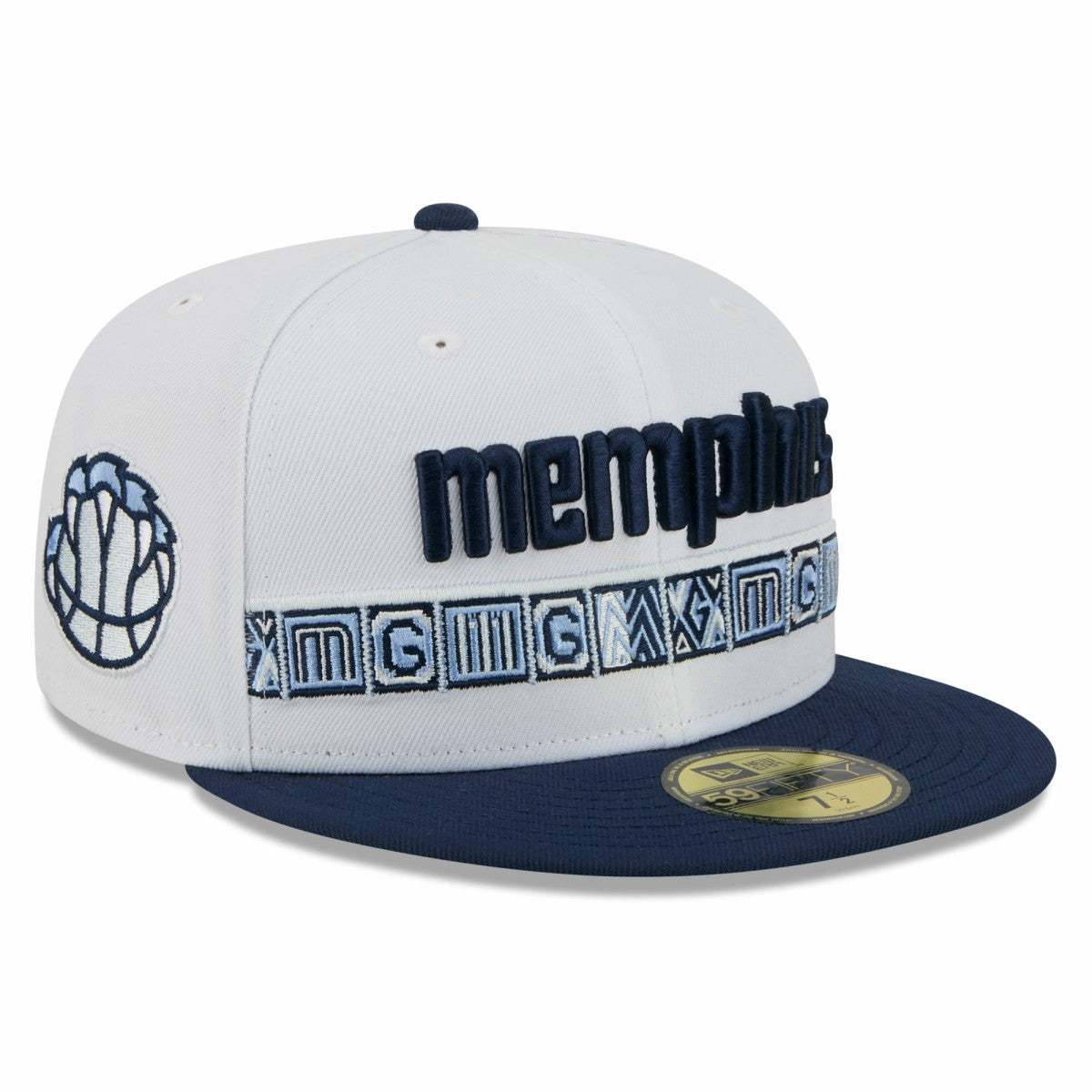 Memphis Grizzlies 2025/26 City Edition 59FIFTY Fitted Hat White/Navy | New Era online