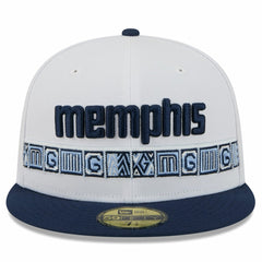 Memphis Grizzlies 2025/26 City Edition 59FIFTY Fitted Hat White/Navy | New Era online