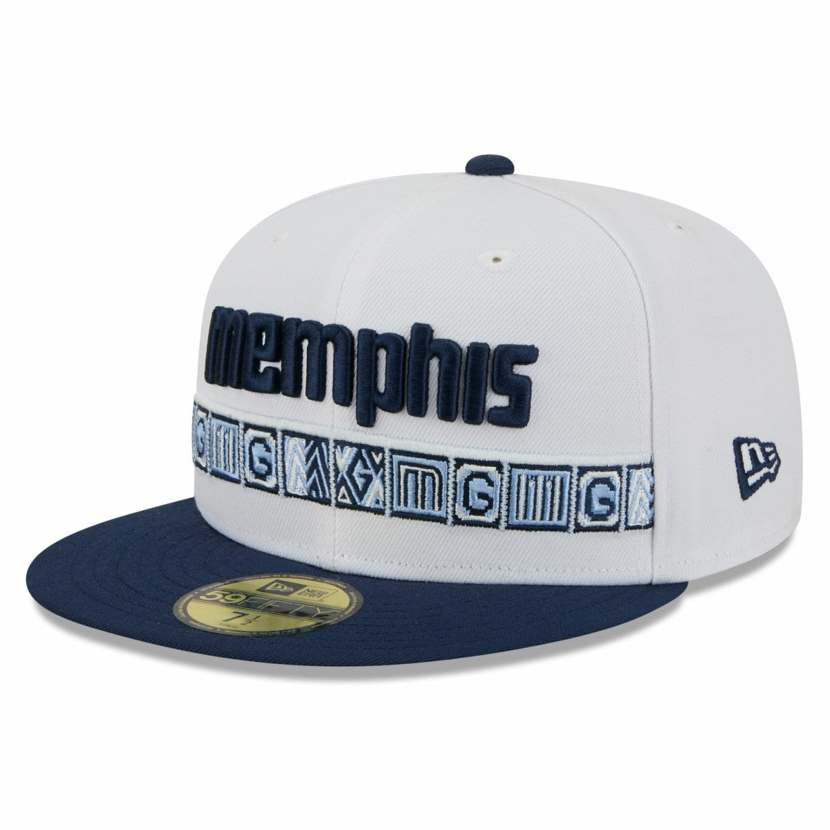 Memphis Grizzlies 2025/26 City Edition 59FIFTY Fitted Hat White/Navy | New Era online