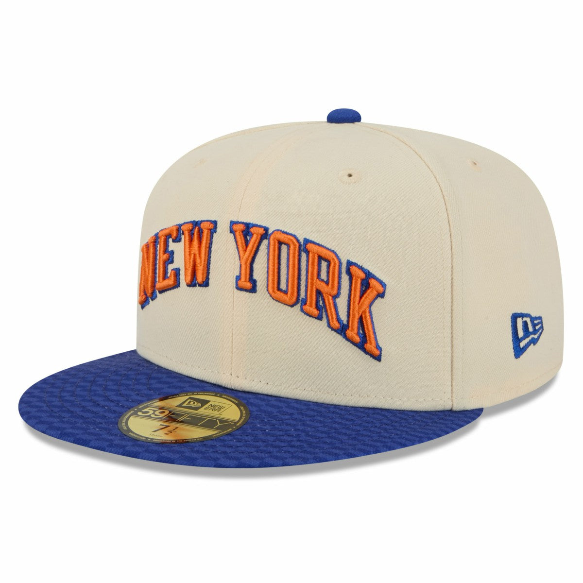 New York Knicks 2025/26 City Edition 59FIFTY Fitted Hat Cream/Blue | New Era outlet